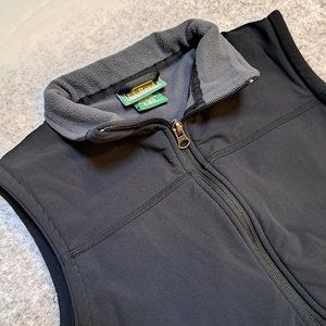 L.L. Bean Women's Fleece Lined Vest  - Size M - Black